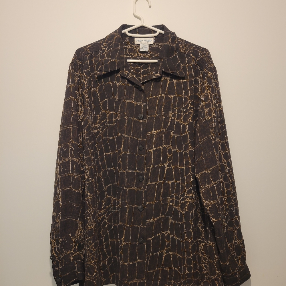 Principles snake print blouse ladies size 16